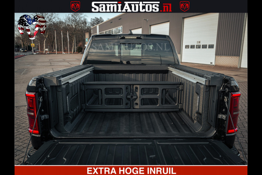 Dodge Ram Limited SPORT H.O 540HP 706Nm | Massage + Full Option | De Meest Luxe en Volle Pick-Up in zijn Klasse | Comfortabele Dubbele Cabine met Royale 5 Zitplaatsen | BPM vrij | Nu Leverbaar uit Voorraad | Voorraad Nr 2348 - 5158