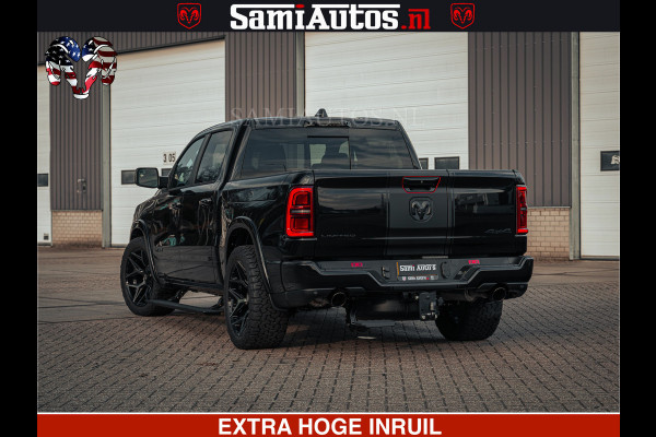 Dodge Ram Limited SPORT H.O 540HP 706Nm | Massage + Full Option | De Meest Luxe en Volle Pick-Up in zijn Klasse | Comfortabele Dubbele Cabine met Royale 5 Zitplaatsen | BPM vrij | Nu Leverbaar uit Voorraad | Voorraad Nr 2348 - 5158