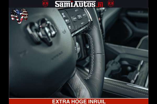 Dodge Ram Limited SPORT H.O 540HP 706Nm | Massage + Full Option | De Meest Luxe en Volle Pick-Up in zijn Klasse | Comfortabele Dubbele Cabine met Royale 5 Zitplaatsen | BPM vrij | Nu Leverbaar uit Voorraad | Voorraad Nr 2348 - 5158