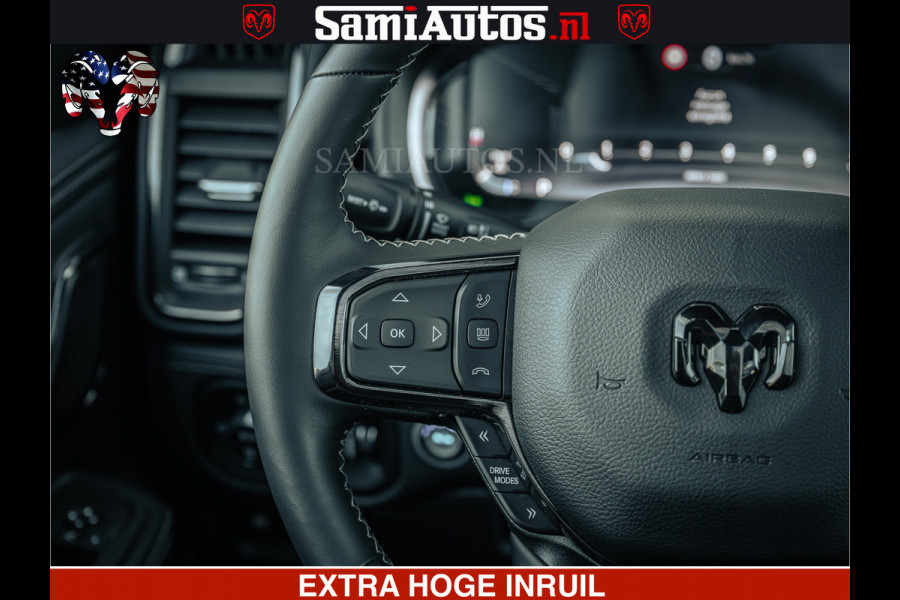 Dodge Ram Limited SPORT H.O 540HP 706Nm | Massage + Full Option | De Meest Luxe en Volle Pick-Up in zijn Klasse | Comfortabele Dubbele Cabine met Royale 5 Zitplaatsen | BPM vrij | Nu Leverbaar uit Voorraad | Voorraad Nr 2348 - 5158