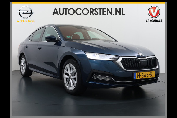 Škoda Octavia 1.0 e-TSI Automaat Trekhaak Adap.Cruise Camera Navi Ecc Apple Carplay Android Auto Virtual Cockpit Business Edition Plus Elek.Achterklep Stoelverwarming voor+achter Lmv DAB Led Keyless advanced Dodehoek detector 1e Eigenaar Origineel Nederlandse Auto Mild-Hybrid