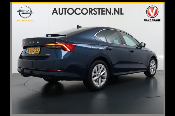 Škoda Octavia 1.0 e-TSI Automaat Trekhaak Adap.Cruise Camera Navi Ecc Apple Carplay Android Auto Virtual Cockpit Business Edition Plus Elek.Achterklep Stoelverwarming voor+achter Lmv DAB Led Keyless advanced Dodehoek detector 1e Eigenaar Origineel Nederlandse Auto Mild-Hybrid