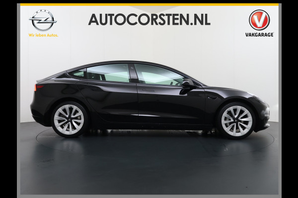 Tesla Model 3 Long Range AWD 75kWh Facelift Warmtepomp Lmv 19" AutoPilot Leder Panoramadak Adaptive-Cruise Camera's Elektr.-Stuur+Stoelen+Spie Navi LED DAB Voorverwarmen interieur Keyless One-Pedal-Drive 4WD SOH 87% Origineel Nederlandse Auto Fabrieksgarantie op Accu en Motor tot 21-12-2028/192.00km