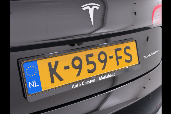 Tesla Model 3 Long Range AWD 75kWh Facelift Warmtepomp Lmv 19" AutoPilot Leder Panoramadak Adaptive-Cruise Camera's Elektr.-Stuur+Stoelen+Spie Navi LED DAB Voorverwarmen interieur Keyless One-Pedal-Drive 4WD SOH 87% Origineel Nederlandse Auto Fabrieksgarantie op Accu en Motor tot 21-12-2028/192.00km