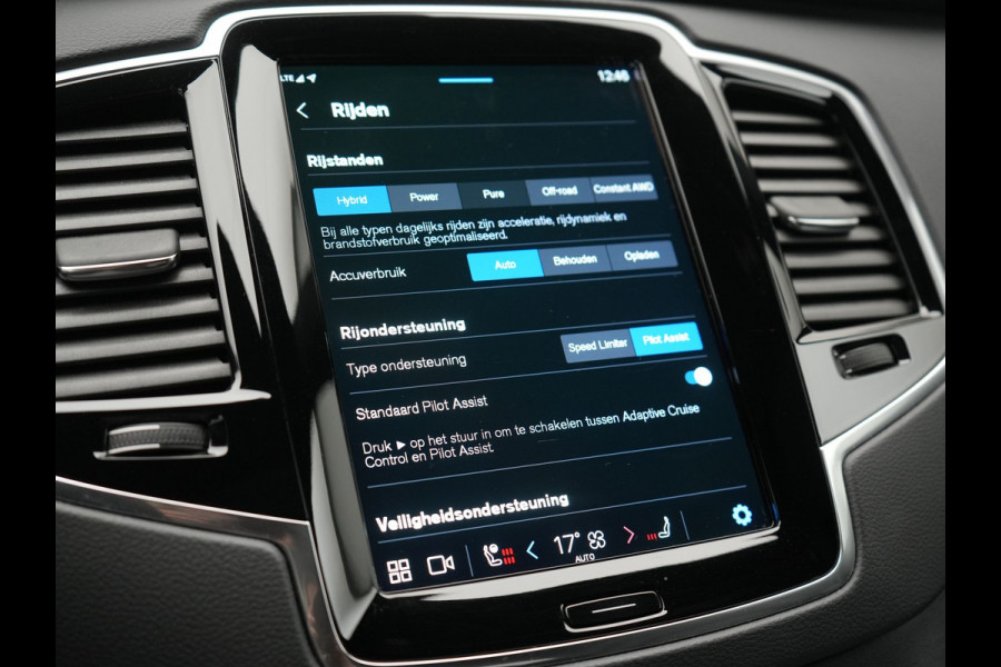 Volvo XC90 T8 Recharge AWD Ultimate Dark Plug In Hybrid Long Range 7 Zits 456pk Dealer O.H PHEV | Luchtvering | Trekhaak Af Fabriek | Panodak | Bowers & Wilkins | 360 Camera | Head Up | Adaptive Cruise | Lederen Sportstoelen Memory & Verwarmd | Keyless | Navigatie | Blis | Virtual