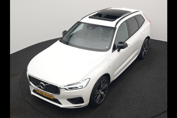 Volvo XC60 Recharge T8 AWD R-Design Plug In Hybrid 391pk Dealer O.H. PHEV | Panodak | Luchtvering | Head Up | Camera | Harman & Kardon | Sportstoelen Memory & Verwarmd | 21"L.M | Apple Carplay | Keyless | Blis | Virtual | Navigatie | DAB |