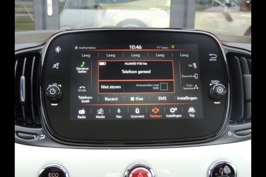 Fiat 500 TwinAir 81PK Lounge | Apple/Android Carplay | Cruise | Climate control | Navigatie |