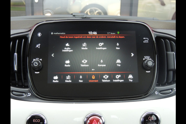 Fiat 500 TwinAir 81PK Lounge | Apple/Android Carplay | Cruise | Climate control | Navigatie |