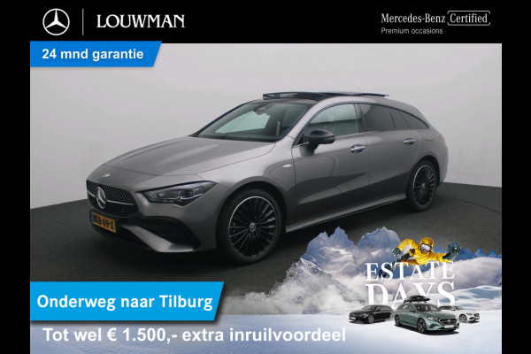 Mercedes-Benz CLA-Klasse Shooting Brake 250 e Business Solution AMG AMG Line | Night Pakket |Panorama Schuif-Kanteldak | Memory Stoelen | Head-up display | Parkeerpakket met 360°-camera. Inclusief 24 maanden MB Certified garantie voor Europa.