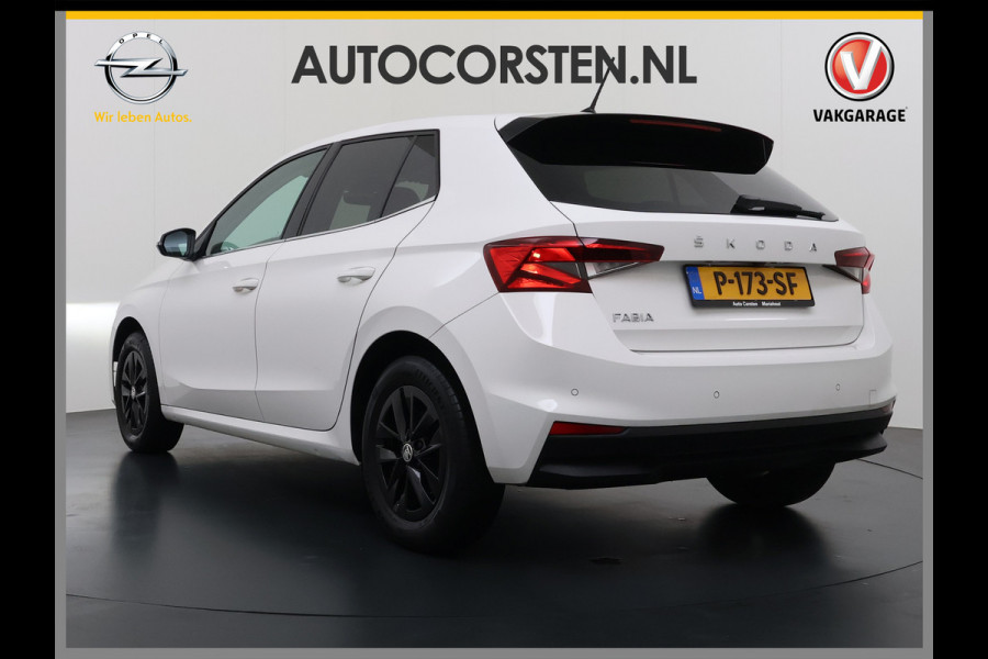 Škoda Fabia 1.0TSI 96PK 5Drs Ecc Navi* Camera Stoelverwarming Apple Carplay Android Auto Cruise Control Pdc Lmv Isofix Privacyglas Led Smartlink Bluetooth Keyless Licht-/regensensor Mooie en complete Skoda Fabia 380 Liter kofferruimte