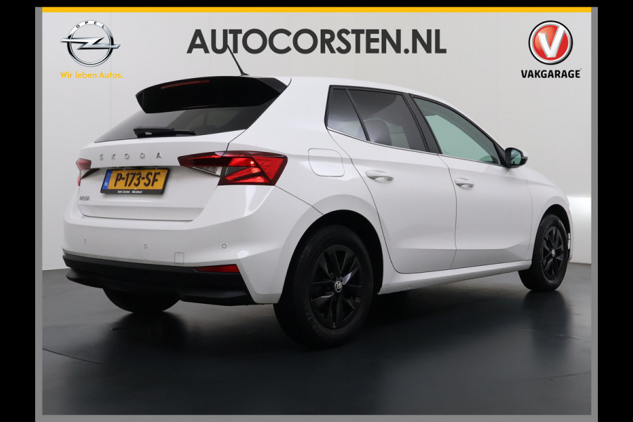 Škoda Fabia 1.0TSI 96PK 5Drs Ecc Navi* Camera Stoelverwarming Apple Carplay Android Auto Cruise Control Pdc Lmv Isofix Privacyglas Led Smartlink Bluetooth Keyless Licht-/regensensor Mooie en complete Skoda Fabia 380 Liter kofferruimte