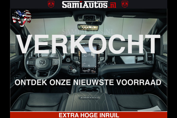 Dodge Ram 1500 Limited Night H.O 540HP 706Nm | Massage + Full Option | De Meest Luxe en Volle Pick-Up in zijn Klasse | Comfortabele Dubbele Cabine met Royale 5 Zitplaatsen | BPM vrij | Nu Leverbaar uit Voorraad | Voorraad Nr 2349 -  5159