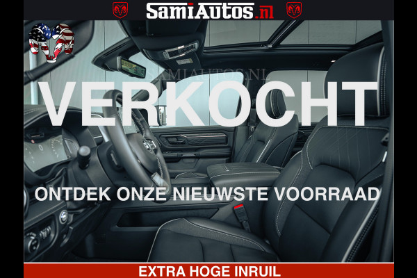 Dodge Ram 1500 Limited Night H.O 540HP 706Nm | Massage + Full Option | De Meest Luxe en Volle Pick-Up in zijn Klasse | Comfortabele Dubbele Cabine met Royale 5 Zitplaatsen | BPM vrij | Nu Leverbaar uit Voorraad | Voorraad Nr 2349 -  5159