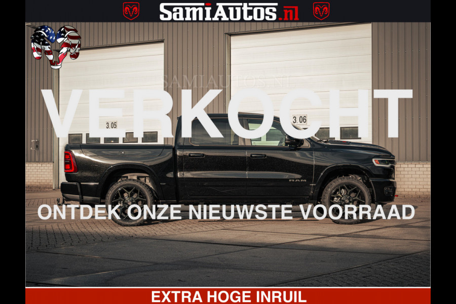 Dodge Ram 1500 Limited Night H.O 540HP 706Nm | Massage + Full Option | De Meest Luxe en Volle Pick-Up in zijn Klasse | Comfortabele Dubbele Cabine met Royale 5 Zitplaatsen | BPM vrij | Nu Leverbaar uit Voorraad | Voorraad Nr 2349 -  5159