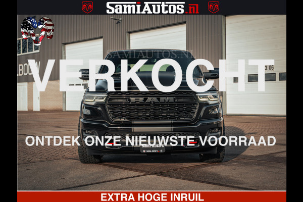 Dodge Ram 1500 Limited Night H.O 540HP 706Nm | Massage + Full Option | De Meest Luxe en Volle Pick-Up in zijn Klasse | Comfortabele Dubbele Cabine met Royale 5 Zitplaatsen | BPM vrij | Nu Leverbaar uit Voorraad | Voorraad Nr 2349 -  5159