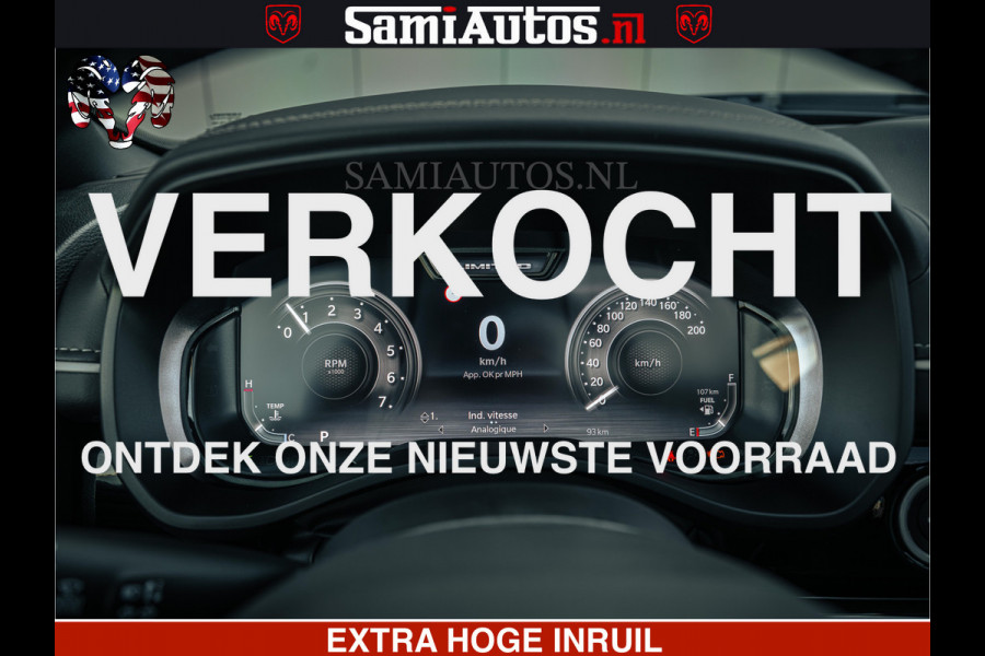 Dodge Ram 1500 Limited Night H.O 540HP 706Nm | Massage + Full Option | De Meest Luxe en Volle Pick-Up in zijn Klasse | Comfortabele Dubbele Cabine met Royale 5 Zitplaatsen | BPM vrij | Nu Leverbaar uit Voorraad | Voorraad Nr 2349 -  5159