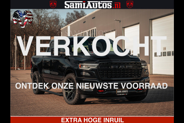 Dodge Ram 1500 Limited Night H.O 540HP 706Nm | Massage + Full Option | De Meest Luxe en Volle Pick-Up in zijn Klasse | Comfortabele Dubbele Cabine met Royale 5 Zitplaatsen | BPM vrij | Nu Leverbaar uit Voorraad | Voorraad Nr 2349 -  5159