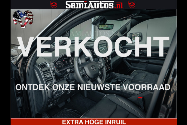 Dodge Ram 1500 Limited Night H.O 540HP 706Nm | Massage + Full Option | De Meest Luxe en Volle Pick-Up in zijn Klasse | Comfortabele Dubbele Cabine met Royale 5 Zitplaatsen | BPM vrij | Nu Leverbaar uit Voorraad | Voorraad Nr 2349 -  5159