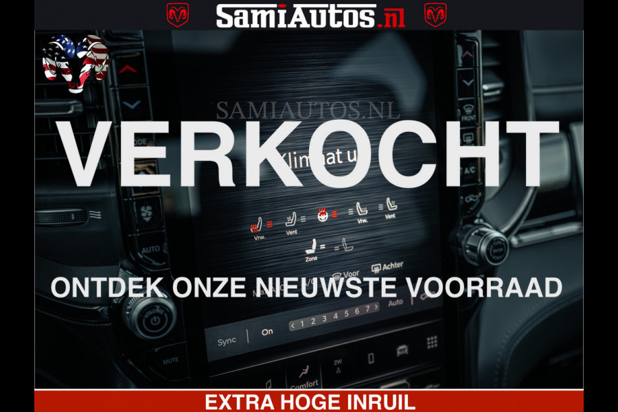 Dodge Ram 1500 Limited Night H.O 540HP 706Nm | Massage + Full Option | De Meest Luxe en Volle Pick-Up in zijn Klasse | Comfortabele Dubbele Cabine met Royale 5 Zitplaatsen | BPM vrij | Nu Leverbaar uit Voorraad | Voorraad Nr 2349 -  5159