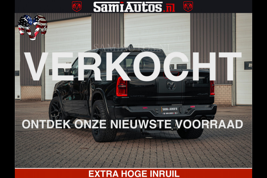 Dodge Ram 1500 Limited Night H.O 540HP 706Nm | Massage + Full Option | De Meest Luxe en Volle Pick-Up in zijn Klasse | Comfortabele Dubbele Cabine met Royale 5 Zitplaatsen | BPM vrij | Nu Leverbaar uit Voorraad | Voorraad Nr 2349 -  5159