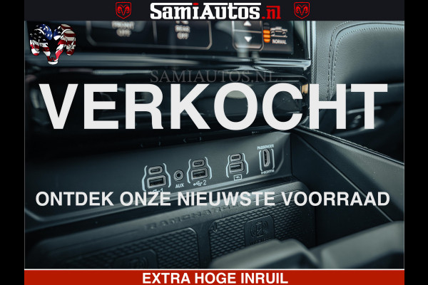 Dodge Ram 1500 Limited Night H.O 540HP 706Nm | Massage + Full Option | De Meest Luxe en Volle Pick-Up in zijn Klasse | Comfortabele Dubbele Cabine met Royale 5 Zitplaatsen | BPM vrij | Nu Leverbaar uit Voorraad | Voorraad Nr 2349 -  5159