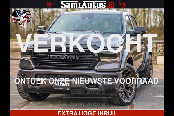 Dodge Ram 1500 Laramie Sport 5.7 V8 HEMI 402PK 4x4 | Panorama dak | 12' Scherm |Granite Crystal Metallic | Crew Cab | 5 Persoons | Dubbele Cabine | DC | VOORRAAD NR 2527 - 1273 |