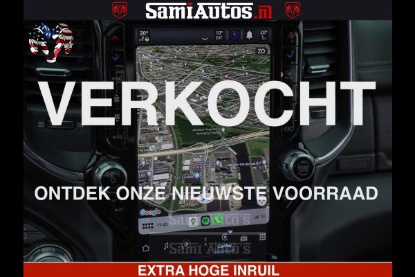 Dodge Ram 1500 Laramie Sport 5.7 V8 HEMI 402PK 4x4 | Panorama dak | 12' Scherm |Granite Crystal Metallic | Crew Cab | 5 Persoons | Dubbele Cabine | DC | VOORRAAD NR 2527 - 1273 |