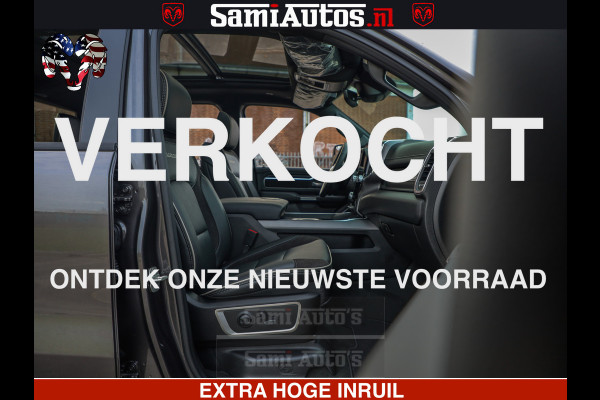 Dodge Ram 1500 Laramie Sport 5.7 V8 HEMI 402PK 4x4 | Panorama dak | 12' Scherm |Granite Crystal Metallic | Crew Cab | 5 Persoons | Dubbele Cabine | DC | VOORRAAD NR 2527 - 1273 |