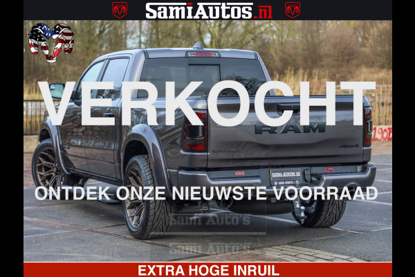 Dodge Ram 1500 Laramie Sport 5.7 V8 HEMI 402PK 4x4 | Panorama dak | 12' Scherm |Granite Crystal Metallic | Crew Cab | 5 Persoons | Dubbele Cabine | DC | VOORRAAD NR 2527 - 1273 |