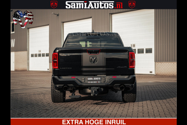 Dodge Ram Limited H.O 540PK 706Nm | Massage + Full Option | De Meest Luxe en Volle Pick-Up in zijn Klasse | Comfortabele Dubbele Cabine met Royale 5 Zitplaatsen | BPM vrij | Nu Leverbaar uit Voorraad | Voorraad Nr 2326 - 5169