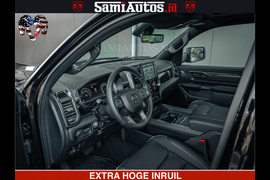 Dodge Ram Limited H.O 540PK 706Nm | Massage + Full Option | De Meest Luxe en Volle Pick-Up in zijn Klasse | Comfortabele Dubbele Cabine met Royale 5 Zitplaatsen | BPM vrij | Nu Leverbaar uit Voorraad | Voorraad Nr 2326 - 5169