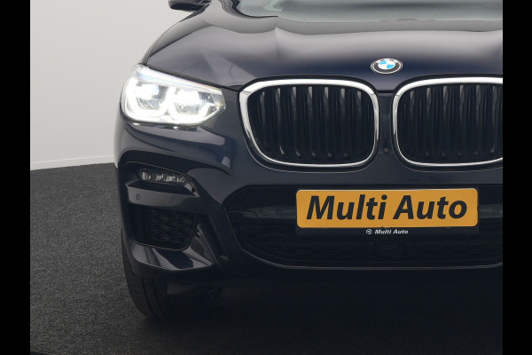 BMW X3 xDrive30e M Sport Plug In Hybrid 293pk Dealer O.H. PHEV | Trekhaak Af Fabriek | Head Up | 360 Camera | Adaptief Onderstel | Lederen Sportstoelen & Stuur Verwarmd | Sfeerverlichting | Keyless | Blis | Navigatie | DAB | Virtual |