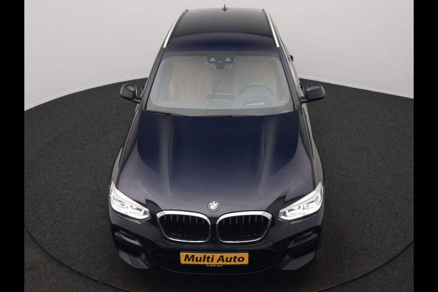BMW X3 xDrive30e M Sport Plug In Hybrid 293pk Dealer O.H. PHEV | Trekhaak Af Fabriek | Head Up | 360 Camera | Adaptief Onderstel | Lederen Sportstoelen & Stuur Verwarmd | Sfeerverlichting | Keyless | Blis | Navigatie | DAB | Virtual |