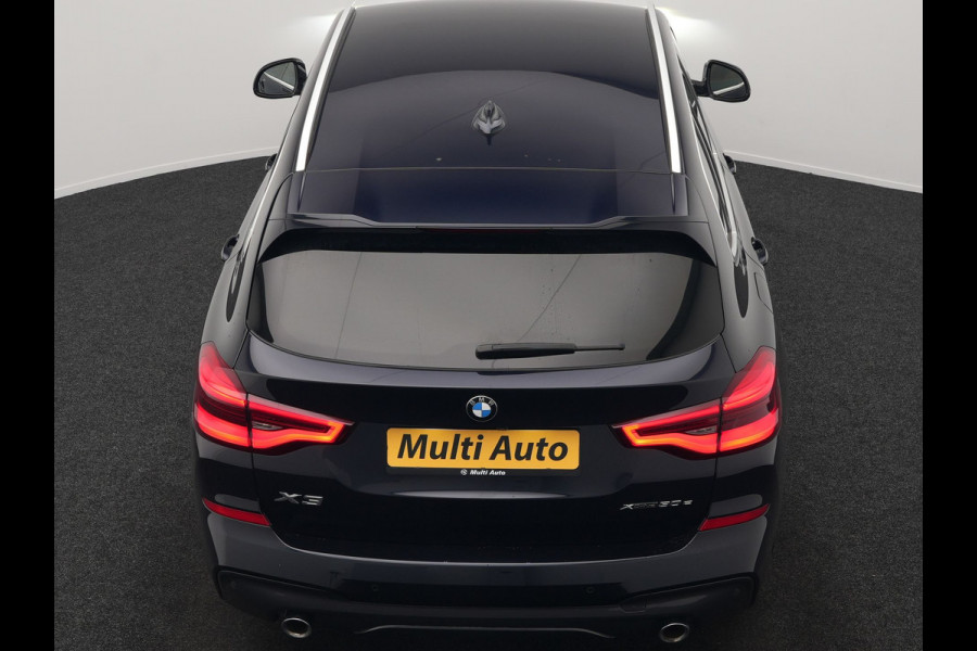 BMW X3 xDrive30e M Sport Plug In Hybrid 293pk Dealer O.H. PHEV | Trekhaak Af Fabriek | Head Up | 360 Camera | Adaptief Onderstel | Lederen Sportstoelen & Stuur Verwarmd | Sfeerverlichting | Keyless | Blis | Navigatie | DAB | Virtual |