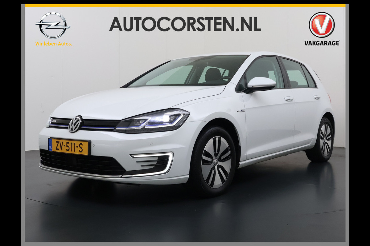 Volkswagen e-Golf Soh 90% Warmtepomp Adap.Cruise Control Navi Ecc Pdc Led Lmv Isofix Car-Net App-Connect Bluetooth Licht-/Regensensor Origineel Nederlandse Auto
