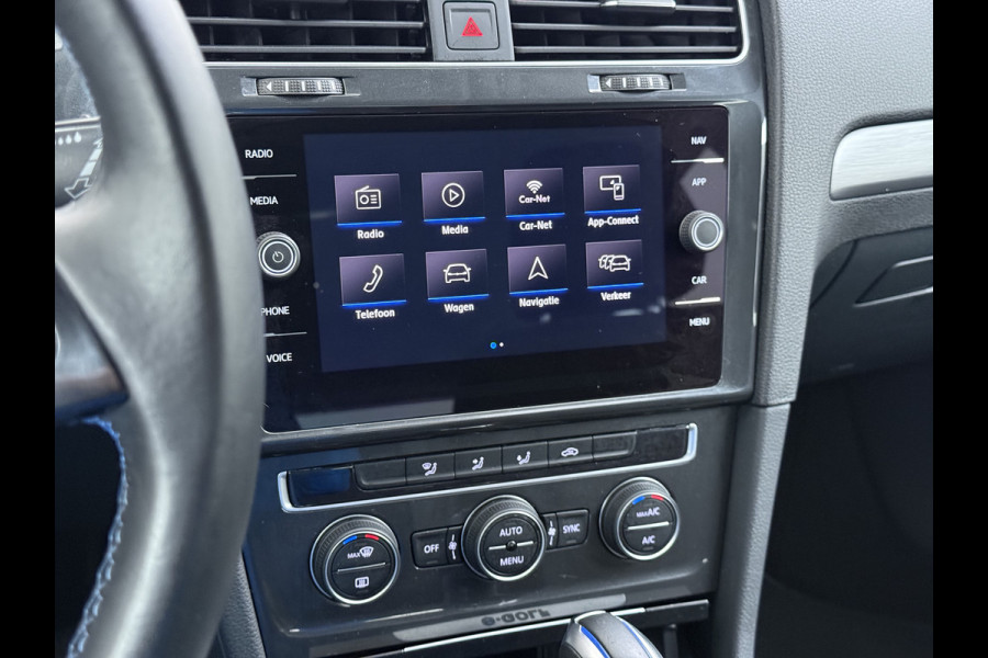 Volkswagen e-Golf Soh 90% Warmtepomp Adap.Cruise Control Navi Ecc Pdc Led Lmv Isofix Car-Net App-Connect Bluetooth Licht-/Regensensor Origineel Nederlandse Auto