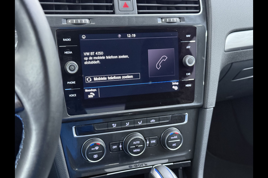 Volkswagen e-Golf Soh 90% Warmtepomp Adap.Cruise Control Navi Ecc Pdc Led Lmv Isofix Car-Net App-Connect Bluetooth Licht-/Regensensor Origineel Nederlandse Auto