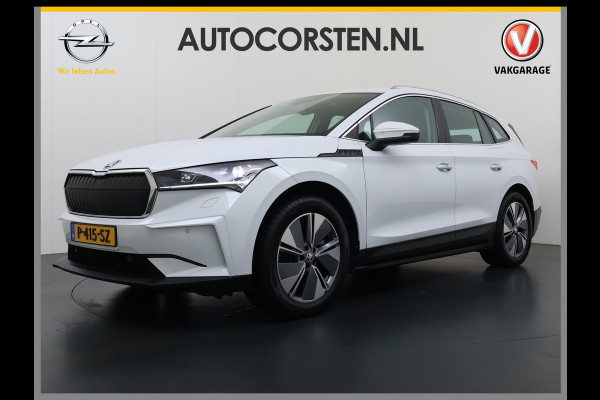Škoda ENYAQ iV 80 Leder Elek.Stoel+Memory Adap.Cruise Head-Up Display Assistentie Pakket Camera Navi Ecc Stuurverwarming Pdc SOH 88% Matrix-Led Lmv Apple Carplay Android Auto Keyless Rijstrooksensor Dodehoek detectie File Zeer compleet!