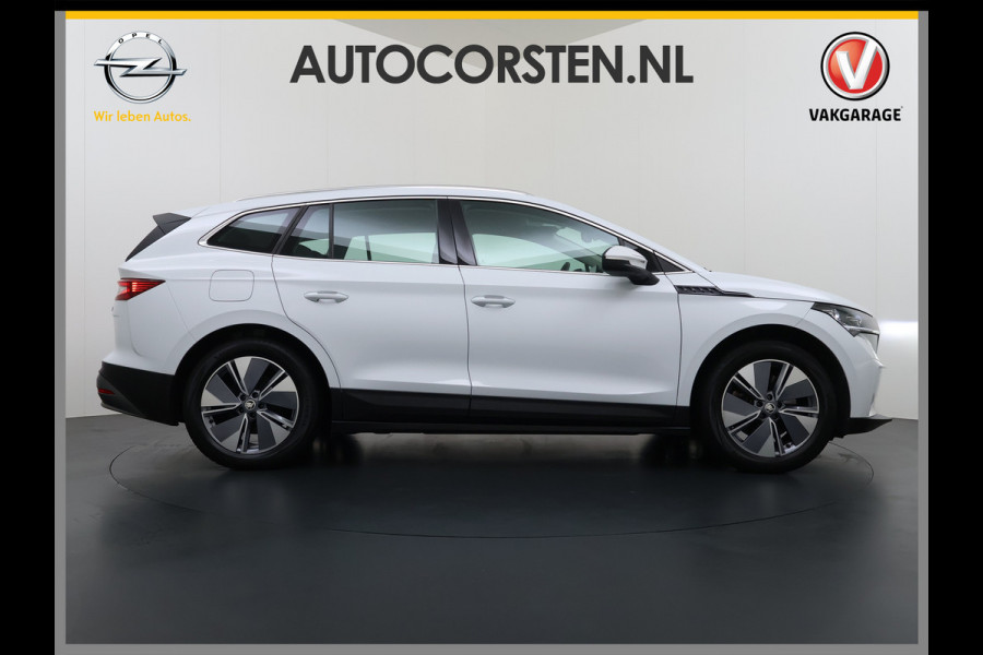 Škoda ENYAQ iV 80 Leder Elek.Stoel+Memory Adap.Cruise Head-Up Display Assistentie Pakket Camera Navi Ecc Stuurverwarming Pdc SOH 88% Matrix-Led Lmv Apple Carplay Android Auto Keyless Rijstrooksensor Dodehoek detectie File Zeer compleet!