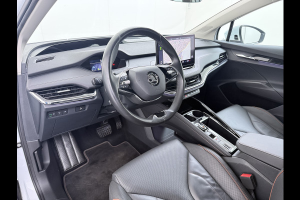 Škoda ENYAQ iV 80 Leder Elek.Stoel+Memory Adap.Cruise Head-Up Display Assistentie Pakket Camera Navi Ecc Stuurverwarming Pdc SOH 88% Matrix-Led Lmv Apple Carplay Android Auto Keyless Rijstrooksensor Dodehoek detectie File Zeer compleet!