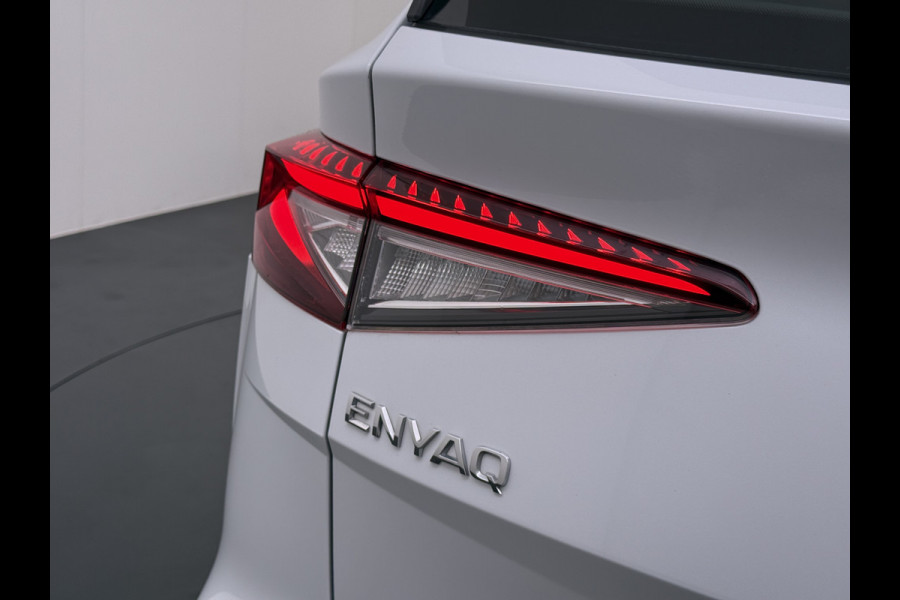Škoda ENYAQ iV 80 Leder Elek.Stoel+Memory Adap.Cruise Head-Up Display Assistentie Pakket Camera Navi Ecc Stuurverwarming Pdc SOH 88% Matrix-Led Lmv Apple Carplay Android Auto Keyless Rijstrooksensor Dodehoek detectie File Zeer compleet!