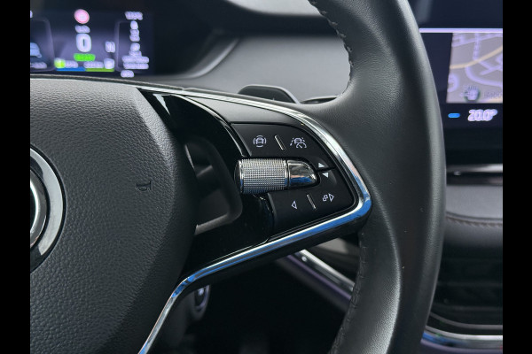 Škoda ENYAQ iV 80 Leder Elek.Stoel+Memory Adap.Cruise Head-Up Display Assistentie Pakket Camera Navi Ecc Stuurverwarming Pdc SOH 88% Matrix-Led Lmv Apple Carplay Android Auto Keyless Rijstrooksensor Dodehoek detectie File Zeer compleet!