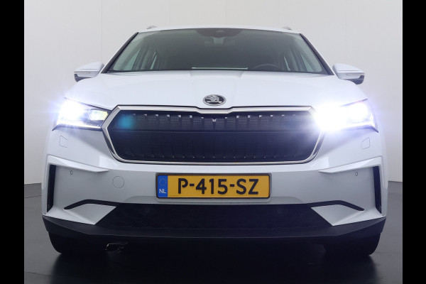 Škoda ENYAQ iV 80 Leder Elek.Stoel+Memory Adap.Cruise Head-Up Display Assistentie Pakket Camera Navi Ecc Stuurverwarming Pdc SOH 88% Matrix-Led Lmv Apple Carplay Android Auto Keyless Rijstrooksensor Dodehoek detectie File Zeer compleet!