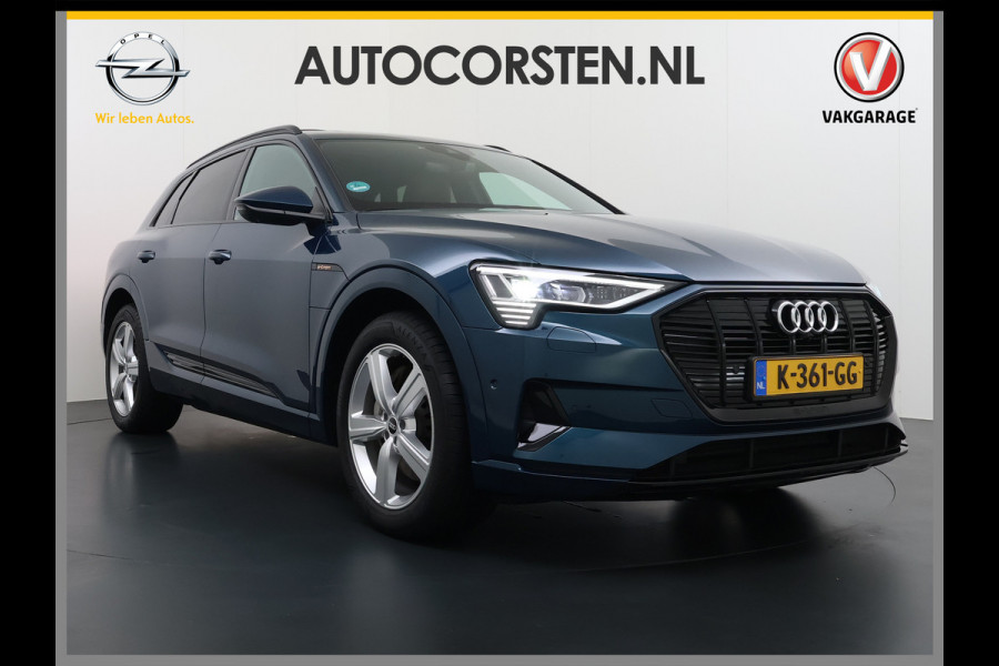 Audi e-tron 55 Quattro 95kWh SOH 96% Panoramadak Sportstoelen Trekhaak Adap.Cruise 360°Camera Apple Carplay Android Auto Leder Navi Ecc Busi Elek.Stoelen+Memory Elek.Achterklep Matrix Led AWD 4WD 1.800KG Trekgewicht 1e Eigenaar Origineel Nederlandse Auto Zeer complete Audi 55 E-tron