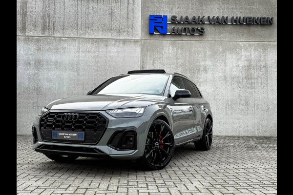 Audi Q5 50TFSI e 299PK Quattro Competition S Edition S-Line 1é Eig! Audi Exclusive|Pano|Luchtvering|S-Kuipstoelen|HD Matrix|Carbon