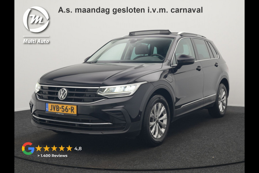Volkswagen Tiguan 1.4 TSI eHybrid Elegance Plug In Hybrid 245pk Dealer O.H. PHEV | Trekhaak Af Fabriek | Panodak | Adaptive Cruise | Camera | Stuur Verwarmd | Apple Carplay | Keyless | Blis | Navigatie | DAB |