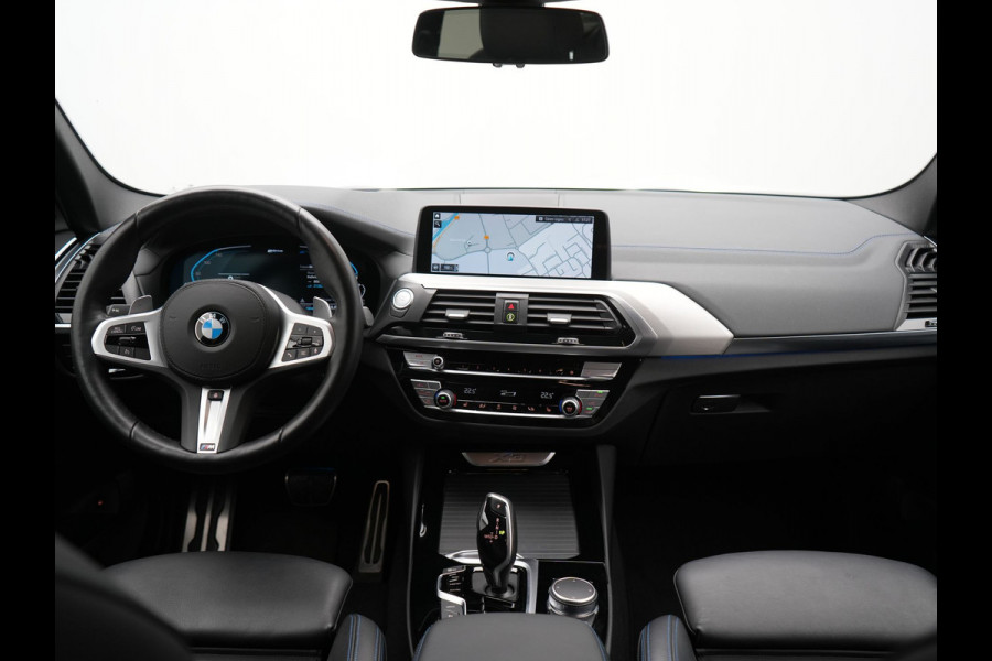 BMW X3 xDrive30e M Sport Plug In Hybrid 293pk Dealer O.H PHEV | Trekhaak Af Fabriek | 360 Camera | Head Up | Adaptive LED |  Lederen Sportstoelen & Sportstuur Verwarmd | Keyless | Apple Carplay | Navigatie | Cruise Control | Virtual | DAB | 20" L.M