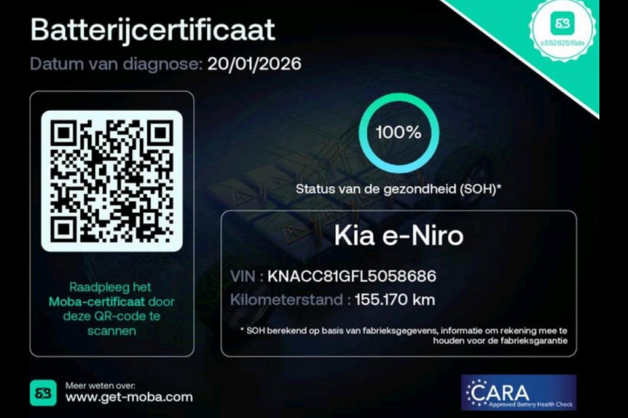 Kia e-Niro ExecutiveLine 64 kWh Sport (APPLE CARPLAY,CAMERA,STOEL/STUURVERWARMING,STOELVERKOELING,LED,PDC,SPORTSTOELEN,LM VELGEN)