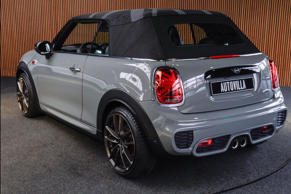 MINI Cabrio 2.0 John Cooper Works 232pk HUD Navi Leer Camera Harman K. PDC Carplay Keyless Go & Entry LM velgen Zwarte binnenhemel Stoelverwarming Sportstoelen LED BTW auto!
