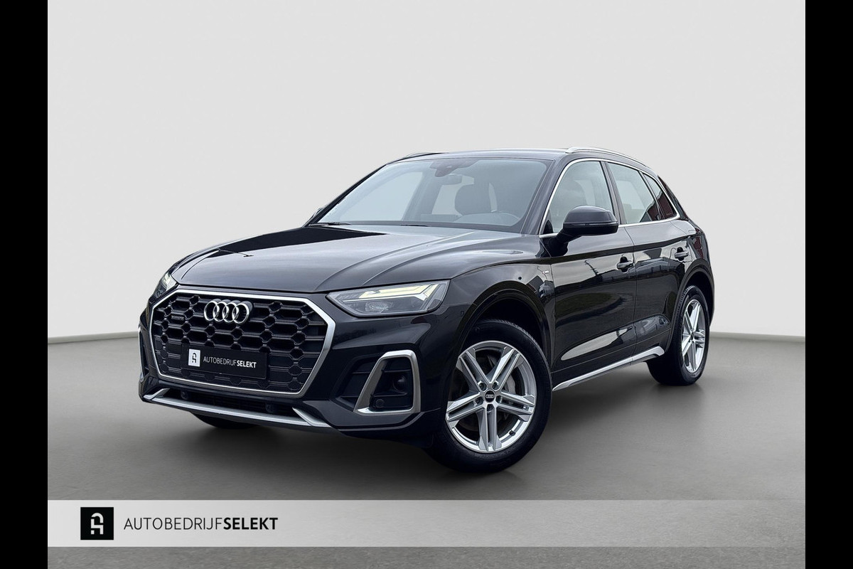 Audi Q5 50 TFSI e S-line | Trekhaak | Carplay | ACC | Stoelverwarming | Elektr. achterklep | DAB+ | LED